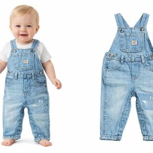 Old Navy Baby Denim Overalls 6-12M Unisex